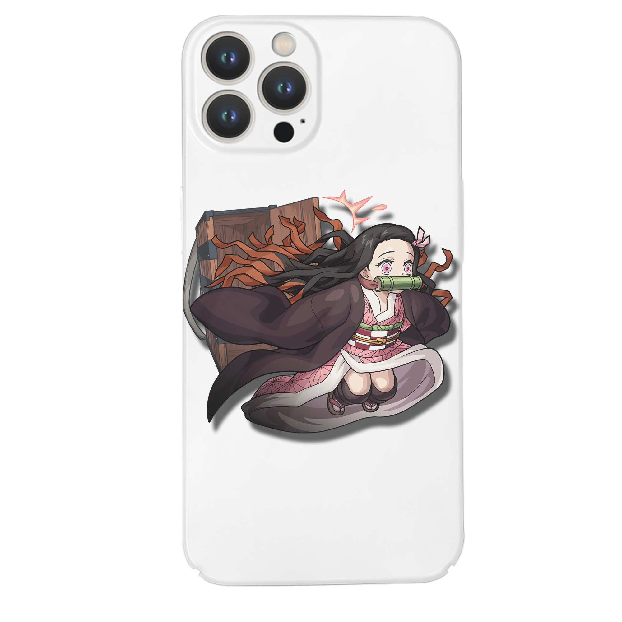 （画像用） 鬼滅の刃（きめつのやいば）竈門 禰󠄀豆子／かまど ねずこ Kamado Nezuko 【iPhone 14シリーズ対応】ハードケース